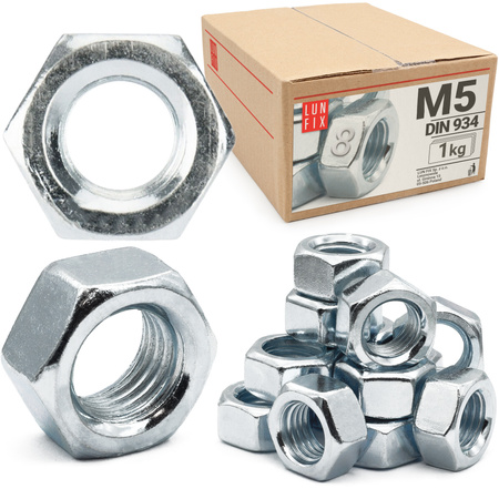 Nakrętka DIN 934 M05 kl 8 ocynk (1kg)