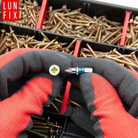 Zestaw wkrętów do drewna 770szt. hartowanych + Bit PZ1