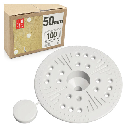 Talerzyk dociskowy styropianu wełny 50mm 100szt.