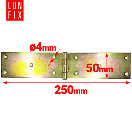 ZB25 Zawias budowlany 250x50x2 (1szt.)