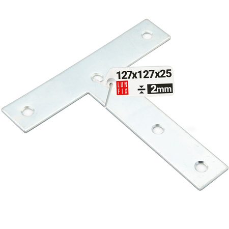 KT127 Lacznik plaski typu "T" 127x127x25x2mm 1szt