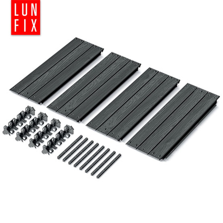 Grzadka wysoka - 75x75x25 - Base Woody - antracyt