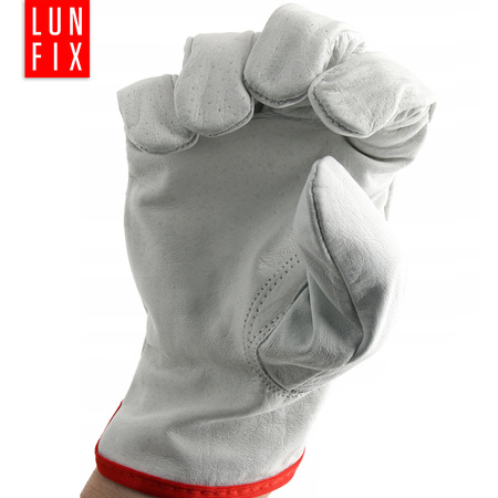 Rękawice robocze z koziej skóry 10 XL białe 12szt.