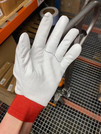 Rękawice rob. monterskie skóra 8-M 12 szt (1op)