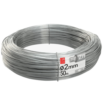 Drut ocynk florystyczny fi 2 1,3kg 50m (1rol.)