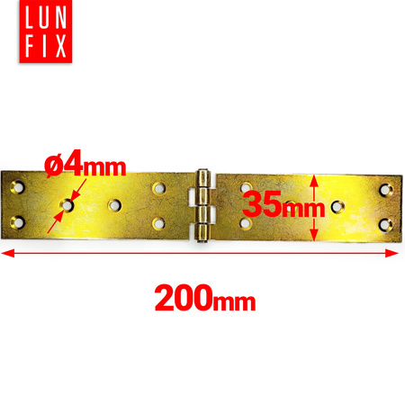 ZB3 Zawias budowlany 200x35x1,5 (2szt.)