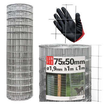 Siatka zgrzew 75*50 fi 1,9 ocynk h1,0m (1mb)