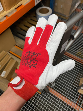 Rękawice rob. monterskie skóra 8-M (1szt.)