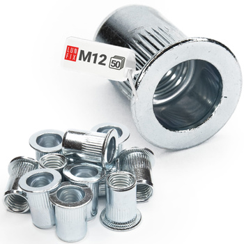 Nitonakrętka kołn walc tul stal M12 (50szt)