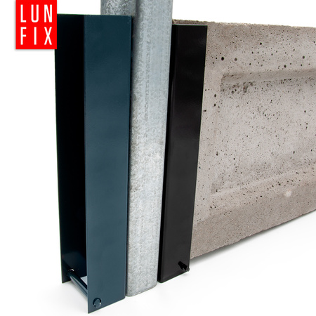 Mocowanie do podmurówki 55x250 czarny (1szt.)