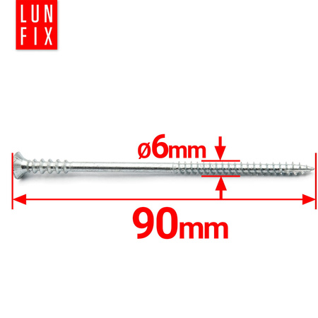Wkret dystansowy regul. 6x090 (100szt.)