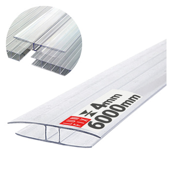 Profil łączący (H-PROFIL) 4mm, 6000 mm (1szt.)