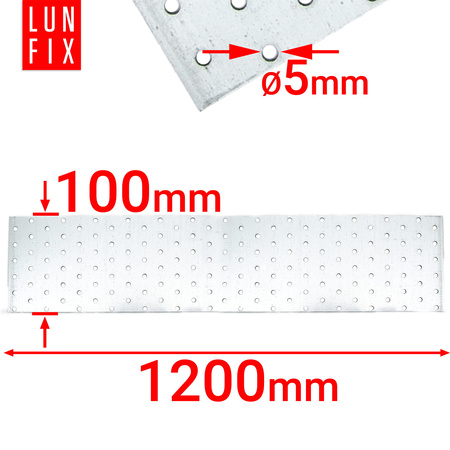 Płytka perforowana 100x1200x2 PP94 (1szt.)