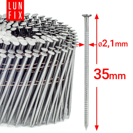 Gwozdzie drut 16st piersc 2,1x35 14400szt (1op)