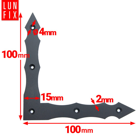 SNO1_0325 Narożnik ozdobny 100x100x15x2 (10 szt.)