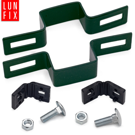 Obejma 40x60 posrednia zielona komplet (1kpl.)