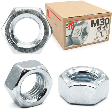 Nakrętka DIN 934 M30 kl 8 ocynk (1 szt)