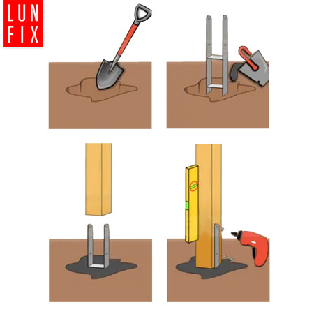 PSH90 Podstawa slupa typ H 90x600x6 (1szt.)