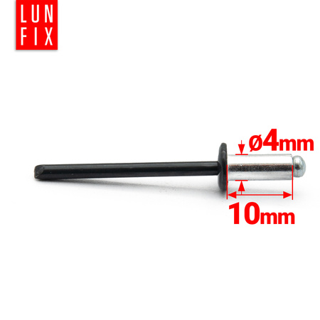 Nit alu stal zrywalny DIN7337 4x10 9005 (100szt.)