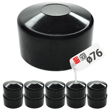 Nasadka na słupek okrągły fi76mm 10szt.