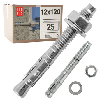 Kotwa ekspresowa do betonu M12 120mm pierścieniowa rozprężana 25szt.
