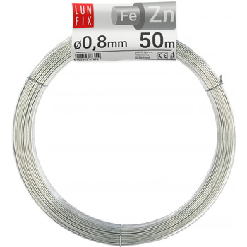 Drut ocynk (miekki) d/0,8 mm, roll po 50m (1szt.)