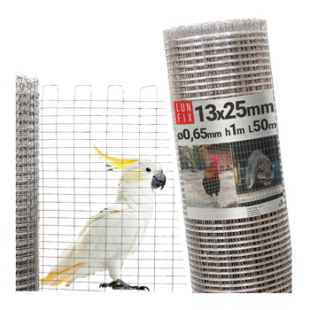 Siatka zgrzew 13*25 fi 0,65 ocynk h1,0m (50mb)