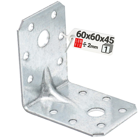 KPL6 katownik z przetlocz. 60x60x45x2,0 (1szt)