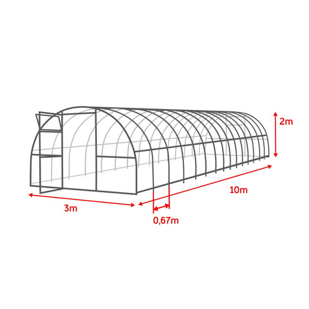 Konstr. stal. LUN FIX 3.0 3x10m 20x20mm