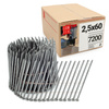 Gwozdzie drut 16st piersc 2,5x60 7200szt (1op)