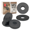 Podkładka okrągła M5 powiększona czarny ocynk DIN9021 10szt.