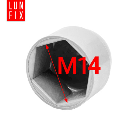 Zaślepka na śruby M14/22 maskownica kołpak biała 10szt.