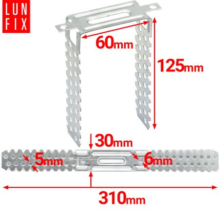Wieszak płaski 60/125 0,8 mm (100szt)
