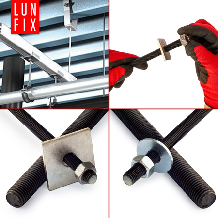 Pręt gwintowany szpilka M14 czarny 1000 mm klasa 10.9 1szt.