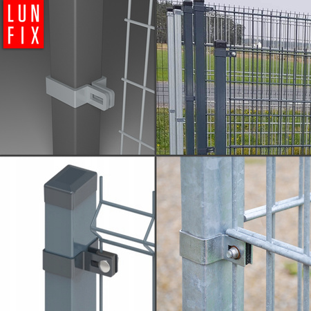 Obejma końcowa początkowa 60x60 mm ocynkowana zestaw