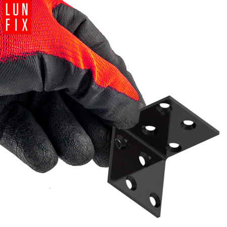 Kątownik montażowy czarny 40x40x40x2 1szt.