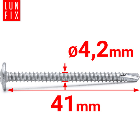 Wkręty samowiercące 4,2x40mm podkładkowe do metalu WSPC 100szt.
