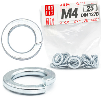 Podkładka sprężysta M4 ocynkowana DIN127 25szt.
