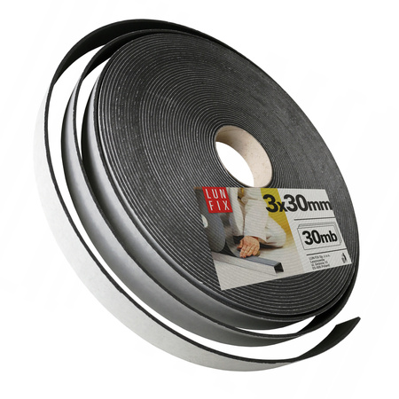 Taśma akustyczna 30mm wygłuszająca 30m 1szt.