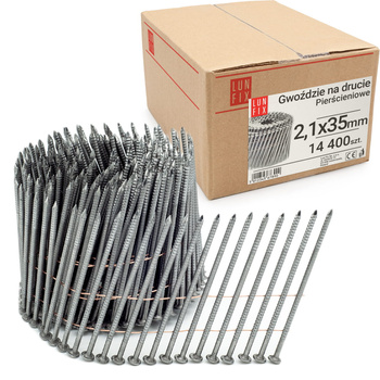 Gwozdzie drut 16st piersc 2,1x35 14400szt (1op)