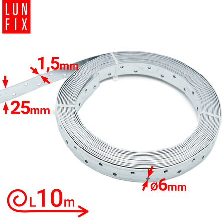 Taśma montażowa 25x1,5 TM25 opak. 10mb