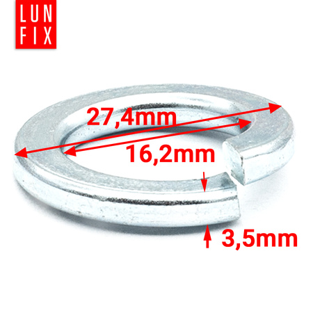 Podkładka sprężysta M16 ocynkowana DIN127 10szt.