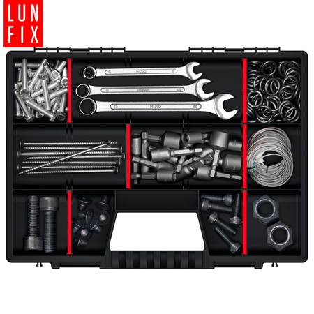 Organizer narzędziowy 40x30cm 10 modułów