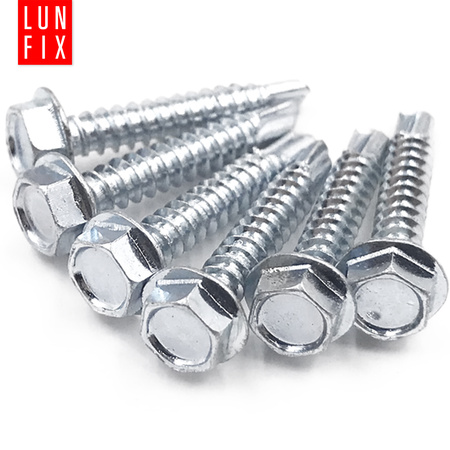 Wkręty samowiercące 5,5x38 łeb 6-kątny DIN7504 ocynk 50szt.