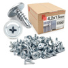 Wkręty samowiercące 4,2x13mm podkładkowe do metalu WSPC 1000szt.