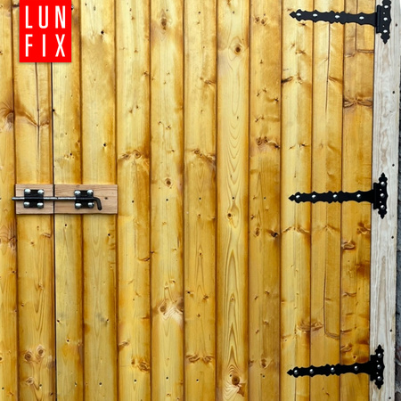 Zawias ozdobny trójkątny czarny 130x125x30x2 ZOB