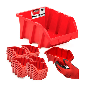 Kuweta warsztatowa czerwona 160x98x70 24szt.