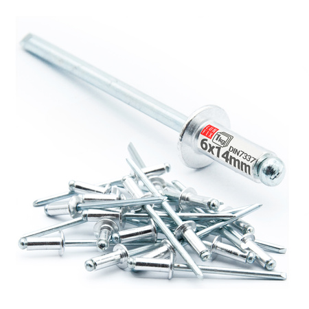 Nity zrywalne 6x14mm aluminiowo-stalowe 1kg