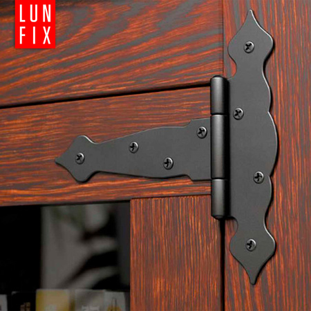 Ozdobny zawias trójkątny czarny 170x150x30x2,5 1szt.