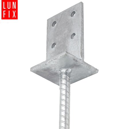 Podstawa słupa wpuszczana 90mm kotwa z prętem do betonu